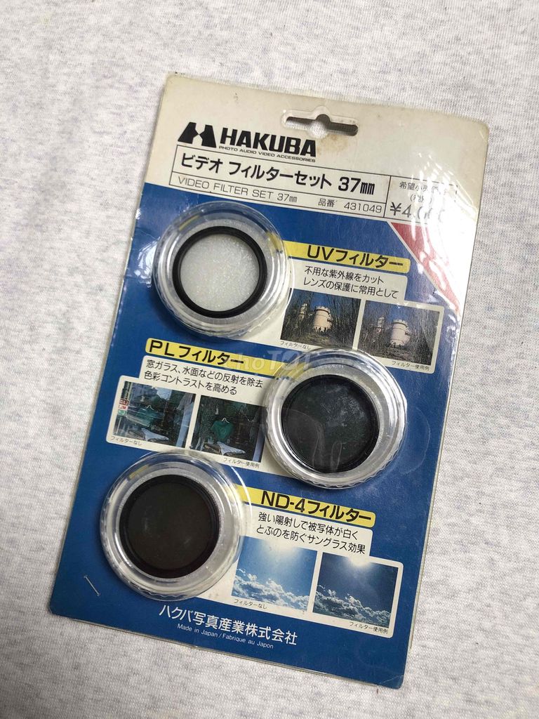 Set 3 filter fi 37mm Hakuba made in Japan. Mua bán Máy ảnh, Máy quay tại Quận Tân Phú Tp Hồ Chí Minh được đăng bởi Hoàng hình 1