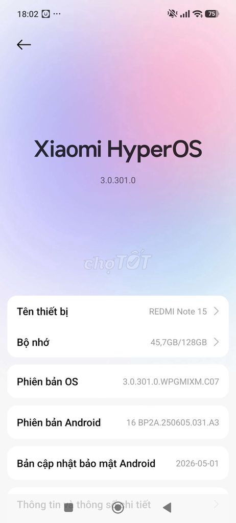 Xiaomi Redmi Note 15 128GB Đen. Mua bán Điện thoại tại Huyện Xuyên Mộc Bà Rịa - Vũng Tàu được đăng bởi Nhuận Quang  hình 1