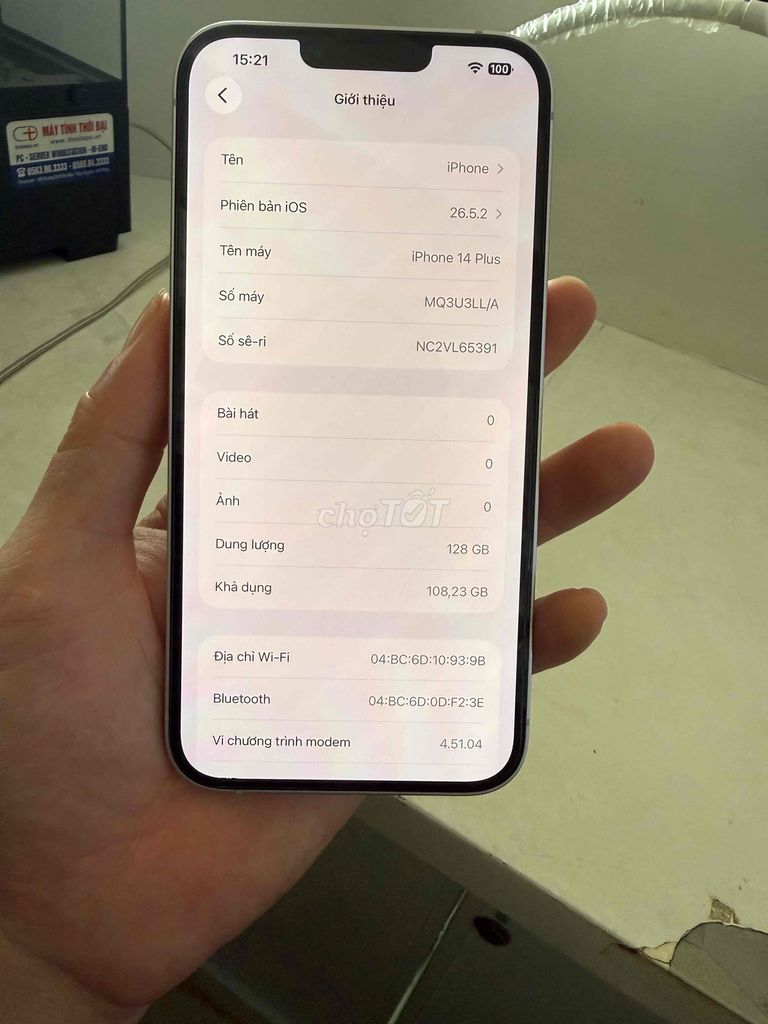 Apple iPhone 14 Plus 128GB Tím 99.99%. Mua bán Điện thoại tại Huyện Thuỷ Nguyên Hải Phòng được đăng bởi Nguyễn Toàn hình 1
