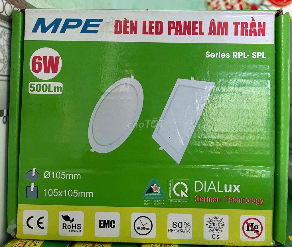 Đèn LED âm trần MPE Tròn 6W Trắng. Mua bán Đèn tại Thành phố Tuy Hòa Phú Yên được đăng bởi THIẾT BỊ ĐIỆN TRẦN ĐỨC hình 1