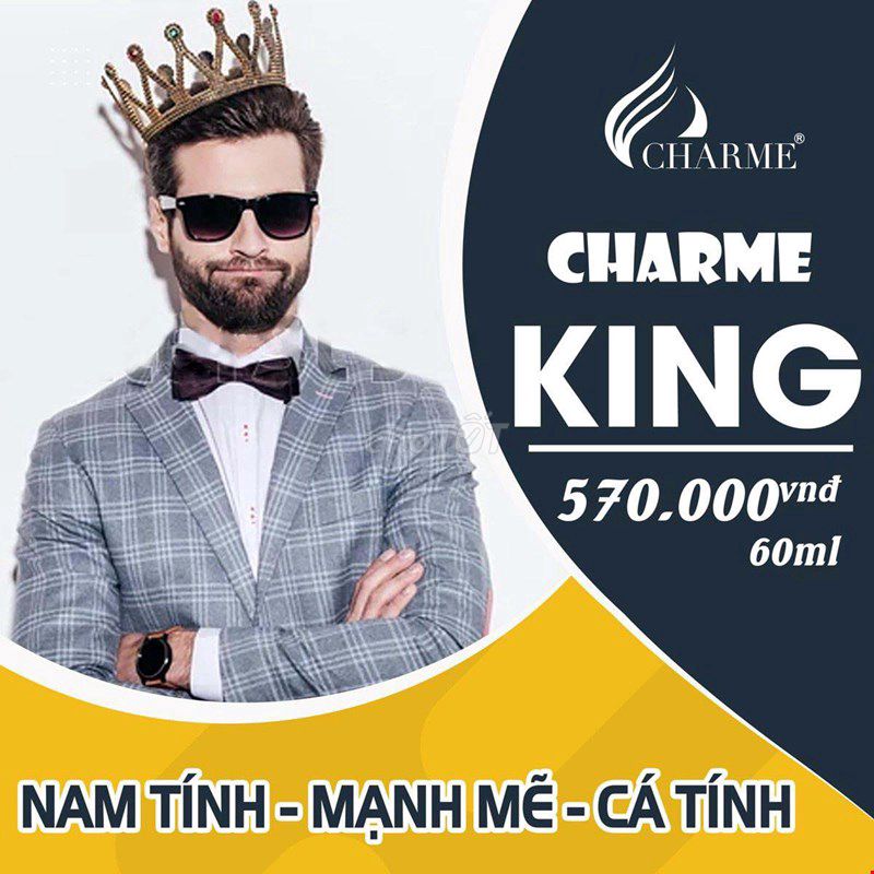 Nước hoa Nam Charme King 60ml Mùi Hương Đẳng cấp