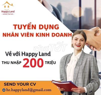 TUYẾN 15 NVKD, LƯƠNG 8-15 TR + HH 30-150 TRIỆU/GD