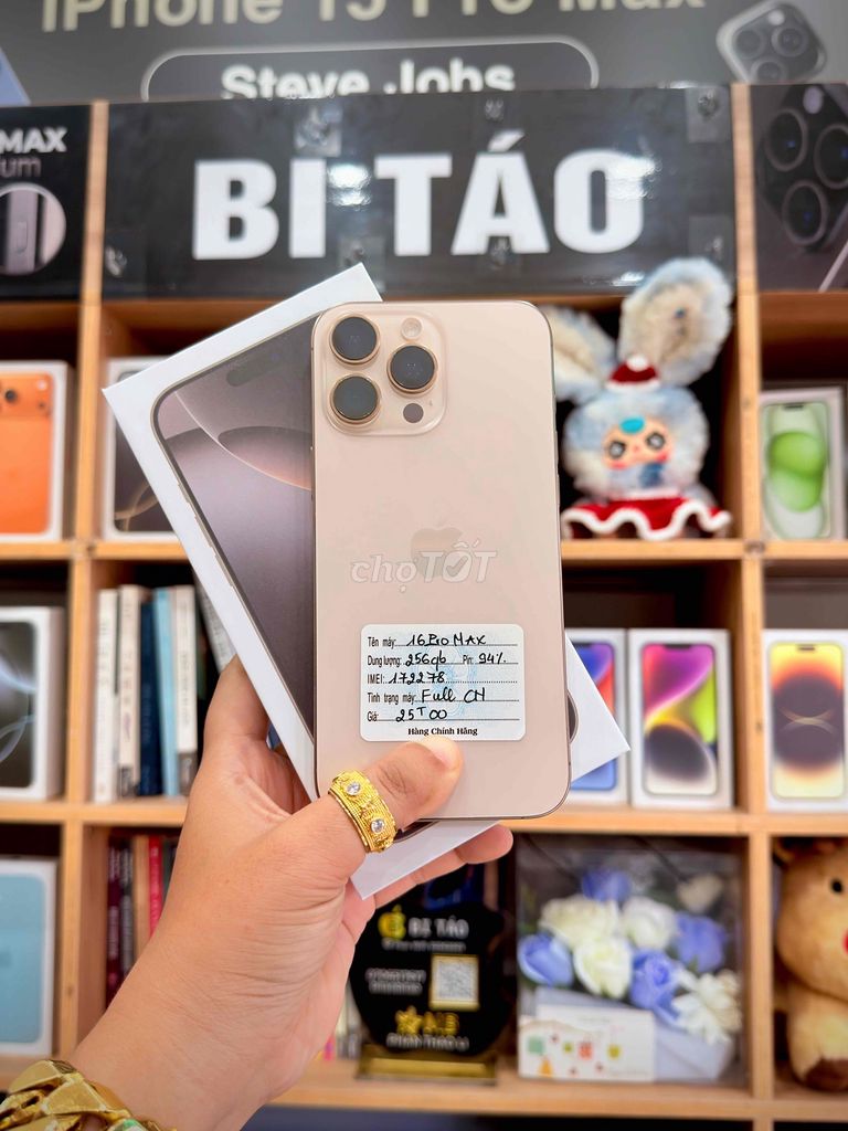 Apple iPhone 16 Pro Max 256GB Sa Mạc. Mua bán Điện thoại tại Thành phố Long Xuyên An Giang được đăng bởi Bi Táo Store hình 1