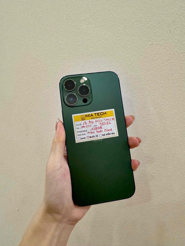 iPhone 13 Pro Max 128GB Xanh lá. Mua bán Điện thoại tại Quận Ba Đình Hà Nội được đăng bởi Huy Trần hình 1