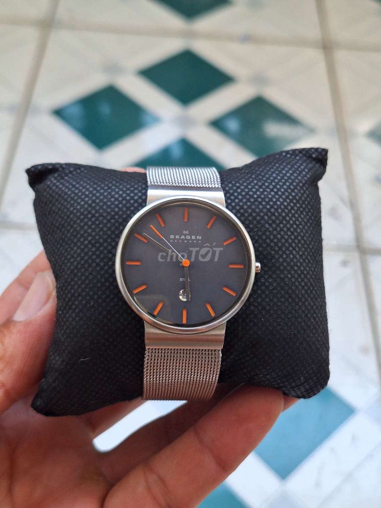 Đồng hồ Skagen siêu mỏng size 36 máy thụy