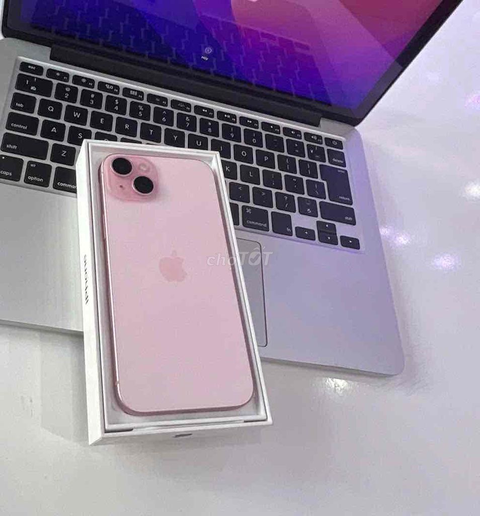 15 Plus 256 Pink ZP/a Singapore sạc 8 lần Pin 100