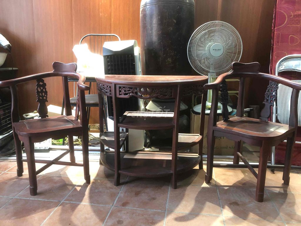Bộ bàn ghế Gỗ Nâu 20 năm. Mua bán Bàn ghế tại Quận Tây Hồ Hà Nội được đăng bởi Quang minh hình 1