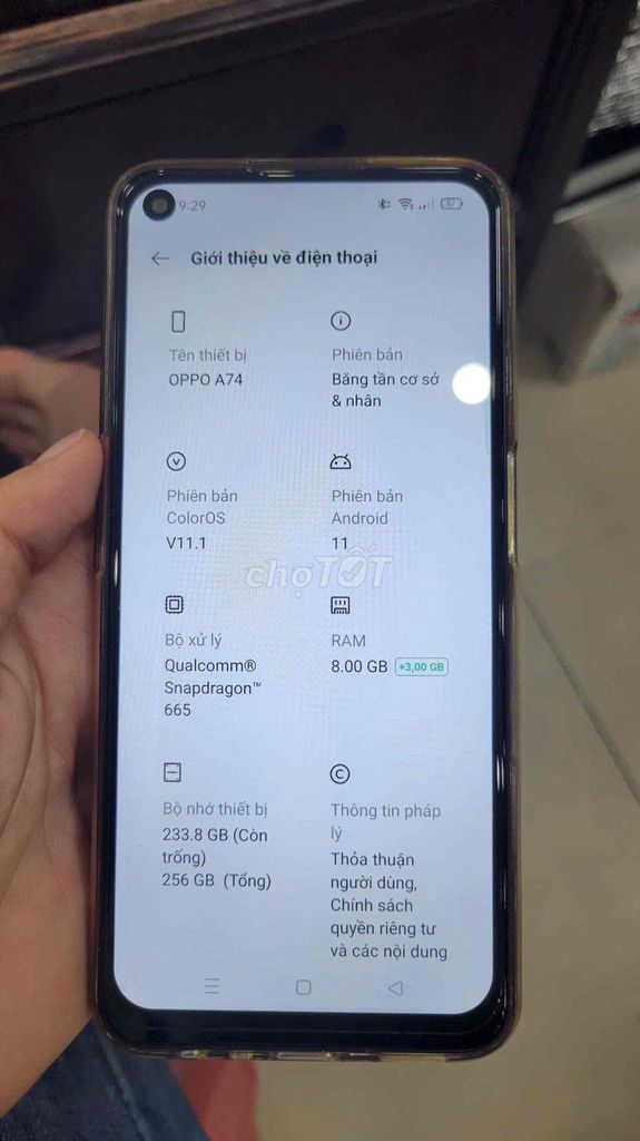 Oppo A74 8GB/256GB Tím Snapdragon 665. Mua bán Điện thoại tại Thành phố Thủ Dầu Một Bình Dương được đăng bởi Chị Sa hình 1