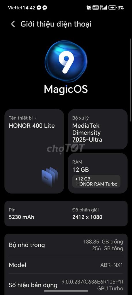 Honor 400 Lite 256GB. Mua bán Điện thoại tại Quận Gò Vấp Tp Hồ Chí Minh được đăng bởi lê đức định hình 1