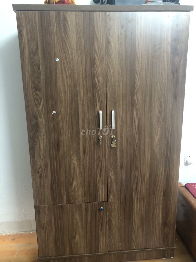 Tủ quần áo Gỗ ép Nâu đã sử dụng. Mua bán Tủ, kệ gia đình tại Quận Hai Bà Trưng Hà Nội được đăng bởi Lâm Nguyễn hình 1