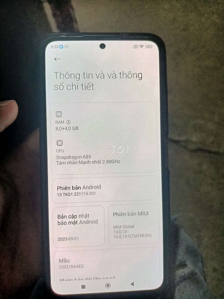 Xiaomi Redmi Note 12 256GB Xanh. Mua bán Điện thoại tại Huyện Mỏ Cày Bắc Bến Tre được đăng bởi Nguyễn hoàng thiện  hình 1