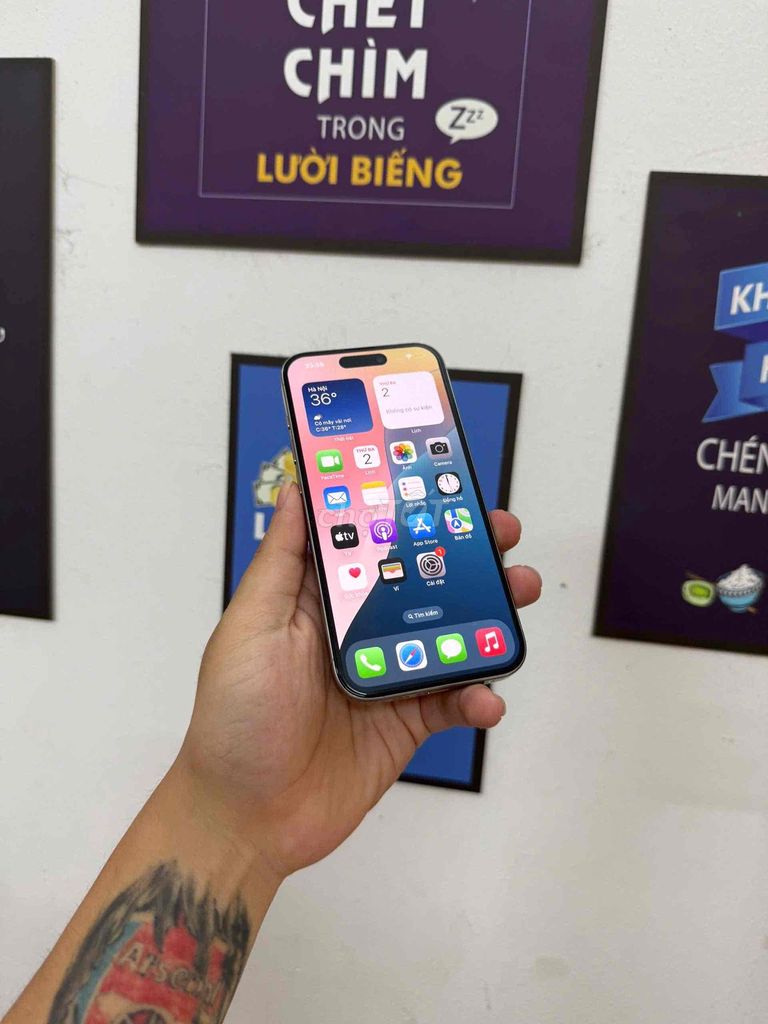 Apple iPhone 15 Pro 128GB Xám. Mua bán Điện thoại tại Quận Đống Đa Hà Nội được đăng bởi KT Hà Nội Mobile hình 1