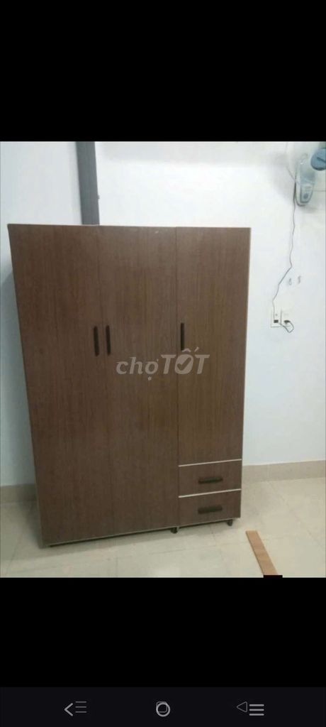 TỦ NHỰA ĐÀI LOAN 3 CÁNH MÀU ÓC CHÓ . Mua bán Tủ, kệ gia đình tại Thành phố Thủ Dầu Một Bình Dương được đăng bởi Phương hoa hình 1