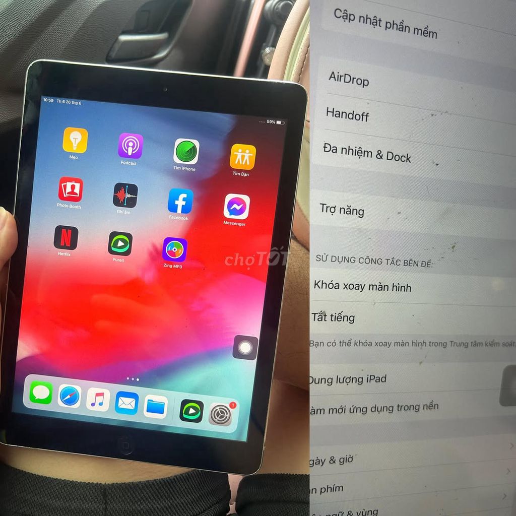 Apple iPad Air 16GB WiFi/4G. Mua bán Máy tính bảng tại Quận Ba Đình Hà Nội được đăng bởi Hội Đồ Điện Tử hình 1