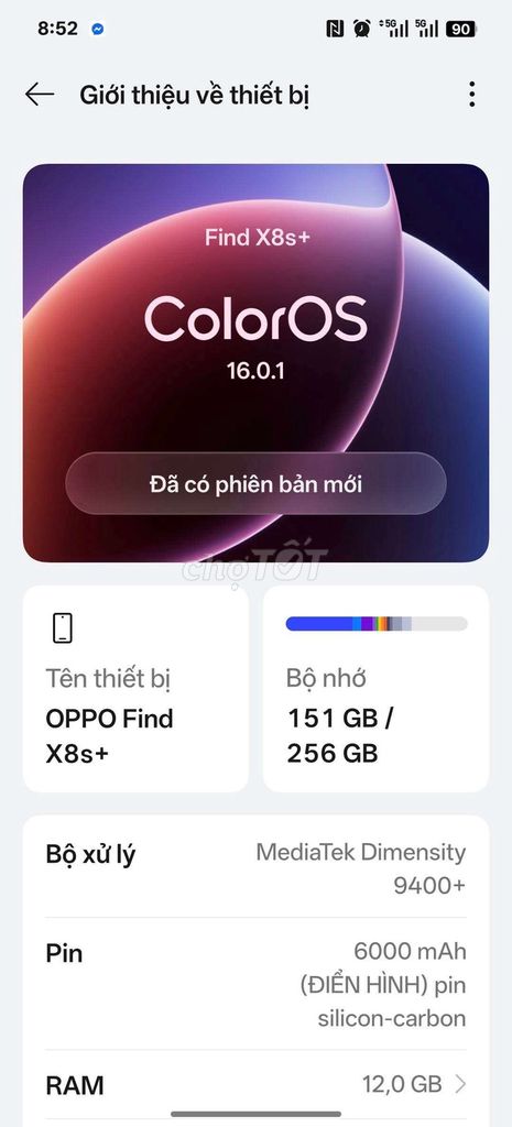 bán Oppo find x8s plus 12/256. Mua bán Điện thoại tại Thành phố Thủ Dầu Một Bình Dương được đăng bởi luân hình 1
