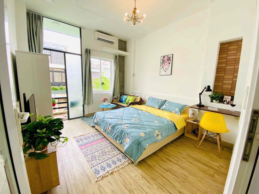 CĂN HỘ 1PN BALCONY FULL NỘI THẤT SIÊU ĐẸP_NGAY CẦU THỦ THIÊM_VINHOMES