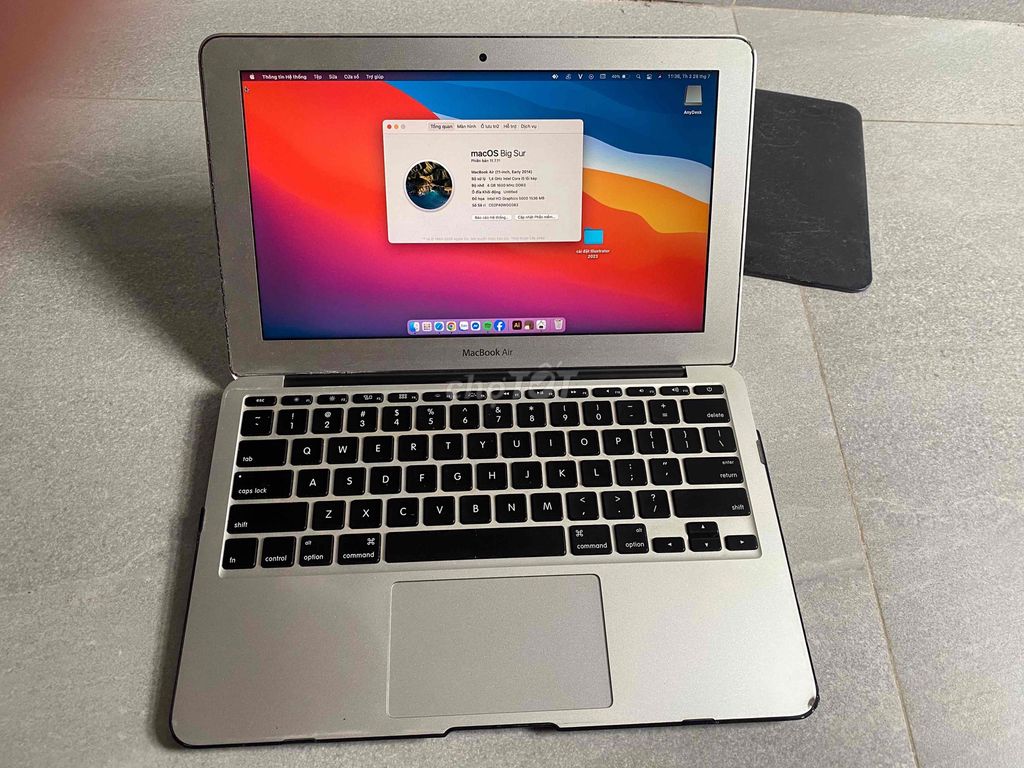 Apple MacBook Air 2014 i5 11 inch 4GB/128GB Bạc. Mua bán Laptop tại Quận Tây Hồ Hà Nội được đăng bởi Tran Dinh Tuan hình 1