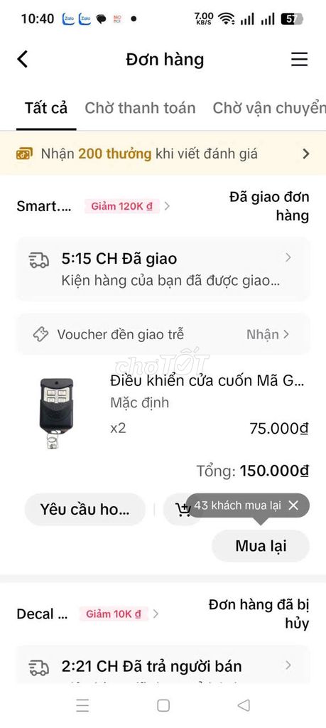 Remote cửa cuốn. Mua bán Nội thất, đồ gia dụng khác tại Huyện Đồng Phú Bình Phước được đăng bởi Long Ngo hình 1