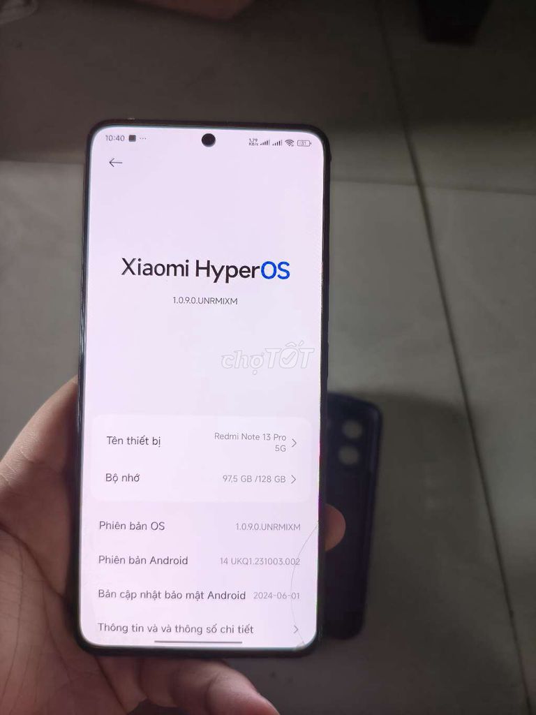 Xiaomi Redmi Note 13 Pro 5G 8GB/128GB. Mua bán Điện thoại tại Huyện Cẩm Mỹ Đồng Nai được đăng bởi Trần Ly hình 1