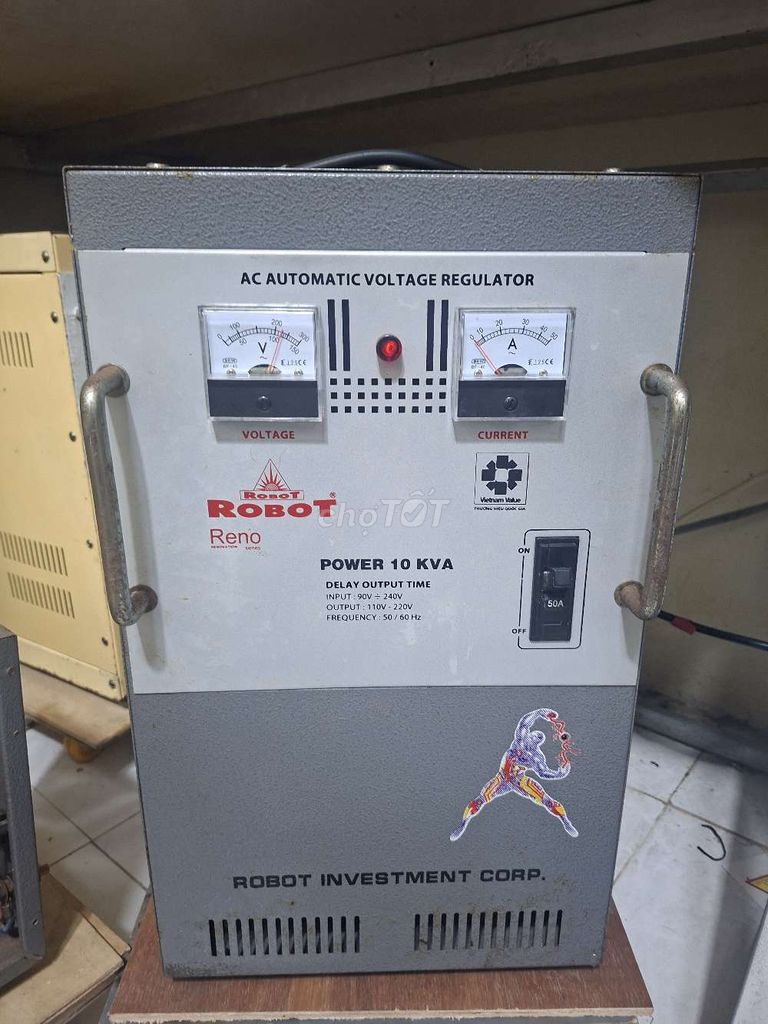 Ổn áp Robot Reno 10 KVA dải 90V nguyên zin. Mua bán Đồ chuyên dụng, Giống nuôi trồng tại Huyện Bến Lức Long An được đăng bởi Tấn Phát hình 1