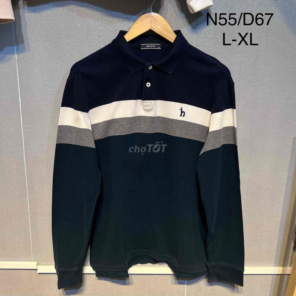 Áo polo nam HAZZYS phối màu L-XL. Mua bán Quần áo tại Huyện Đức Trọng Lâm Đồng được đăng bởi Black 2hand  hình 1