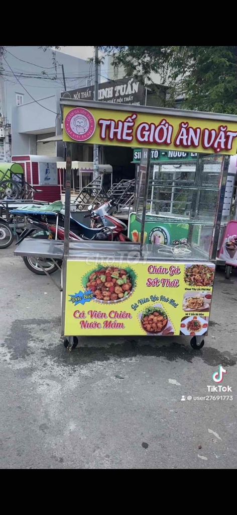 chuyên làm xe cá viên chiên ăn vặt