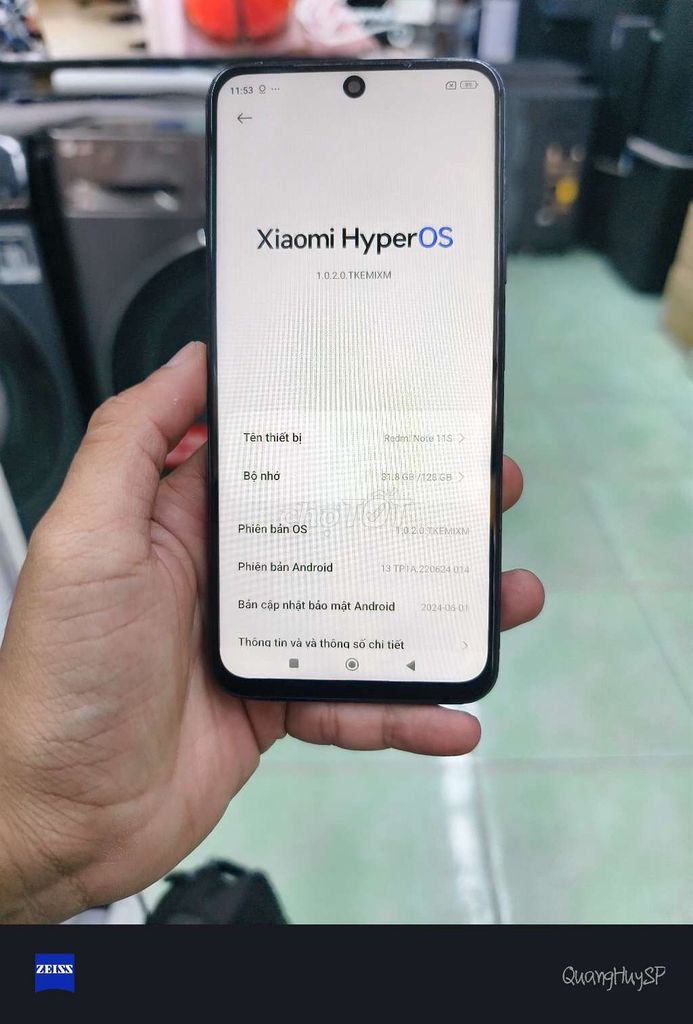Xiaomi Redmi Note 11S 8/128. Mua bán Điện thoại tại Thành phố Thuận An Bình Dương được đăng bởi Huy SP hình 1