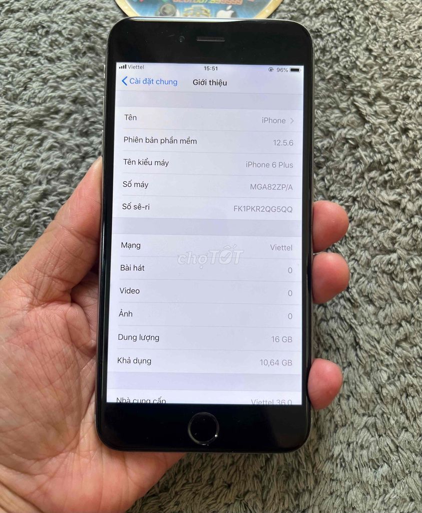 6 plus 16g qte by...pas full vân màn zin nét căng. Mua bán Điện thoại tại Quận Bình Thạnh Tp Hồ Chí Minh được đăng bởi Trùm Nokia Cổ SG hình 1