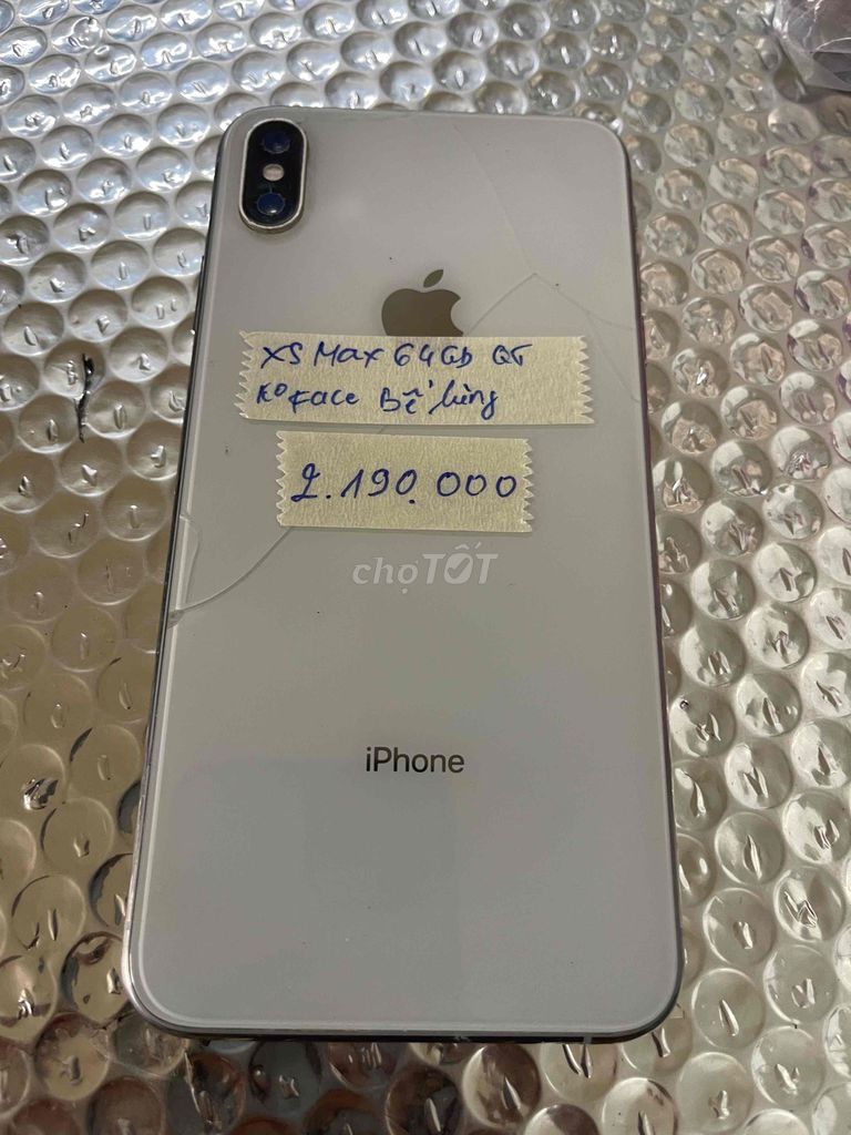 iPhone XS Max 64GB ko face nứt lưng. Mua bán Điện thoại tại Quận Ninh Kiều Cần Thơ được đăng bởi Cầm Đồ Anh Quý hình 1