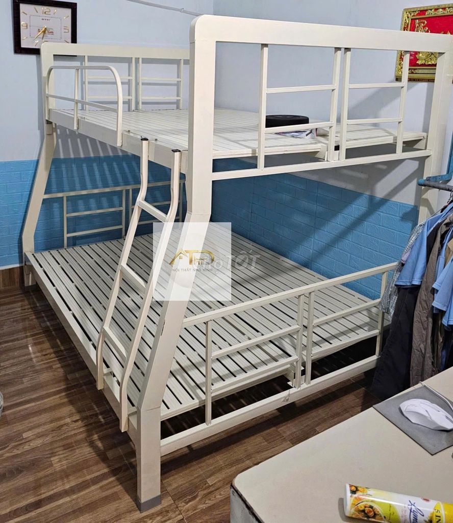 Giường tầng Giường tầng Giường tầng Giường. Mua bán Giường, chăn ga gối nệm tại Thành phố Thủ Đức Tp Hồ Chí Minh được đăng bởi Xưởng Nội Thất Sài Gòn  hình 1