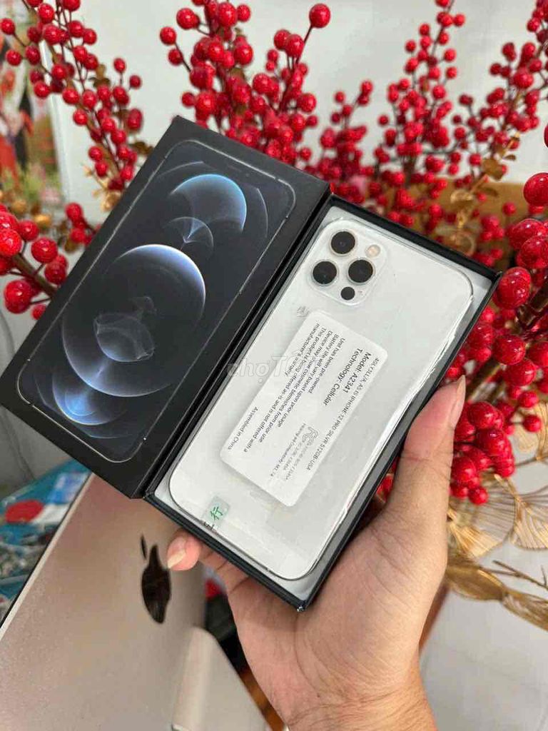 iPhone 12 Pro 512GB Trắng QT Mỹ PIN ZIN 100% S. Mua bán Điện thoại tại Thành phố Cà Mau Cà Mau được đăng bởi NHAN APPLE hình 1