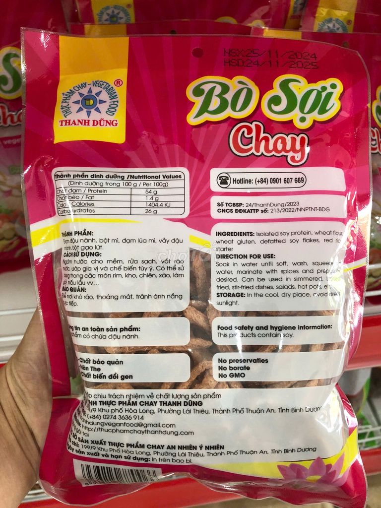 Bò sợi  chay THANH DŨNG. Mua bán Đồ ăn, thực phẩm và các loại khác tại Huyện Nhà Bè Tp Hồ Chí Minh được đăng bởi Nguyễn Yến hình 2