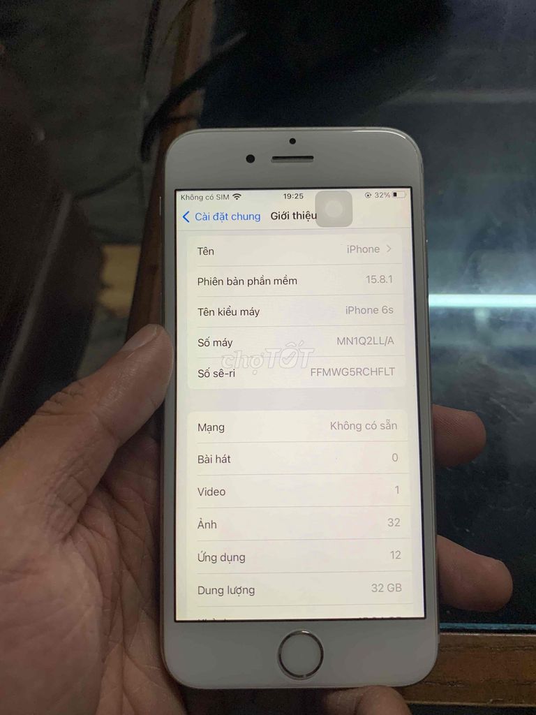 Apple iPhone 6s 32GB. Mua bán Điện thoại tại Quận Liên Chiểu Đà Nẵng được đăng bởi Đặng Quy Lít hình 1