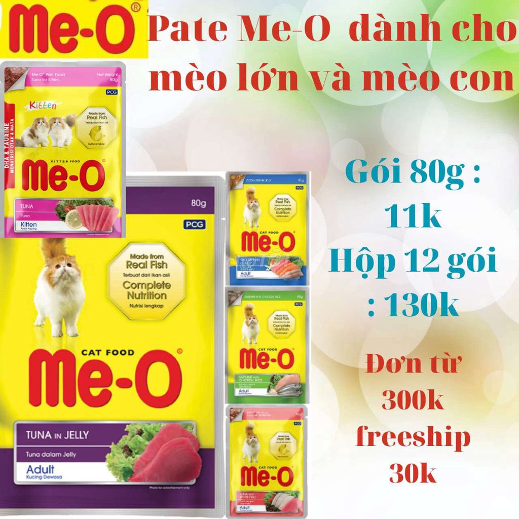 Pate meo cho mèo con và mèo lớn