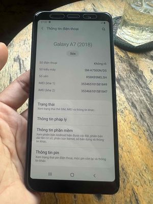 samsung a7 2018. Mua bán Điện thoại tại Quận 12 Tp Hồ Chí Minh được đăng bởi Đức Lê
