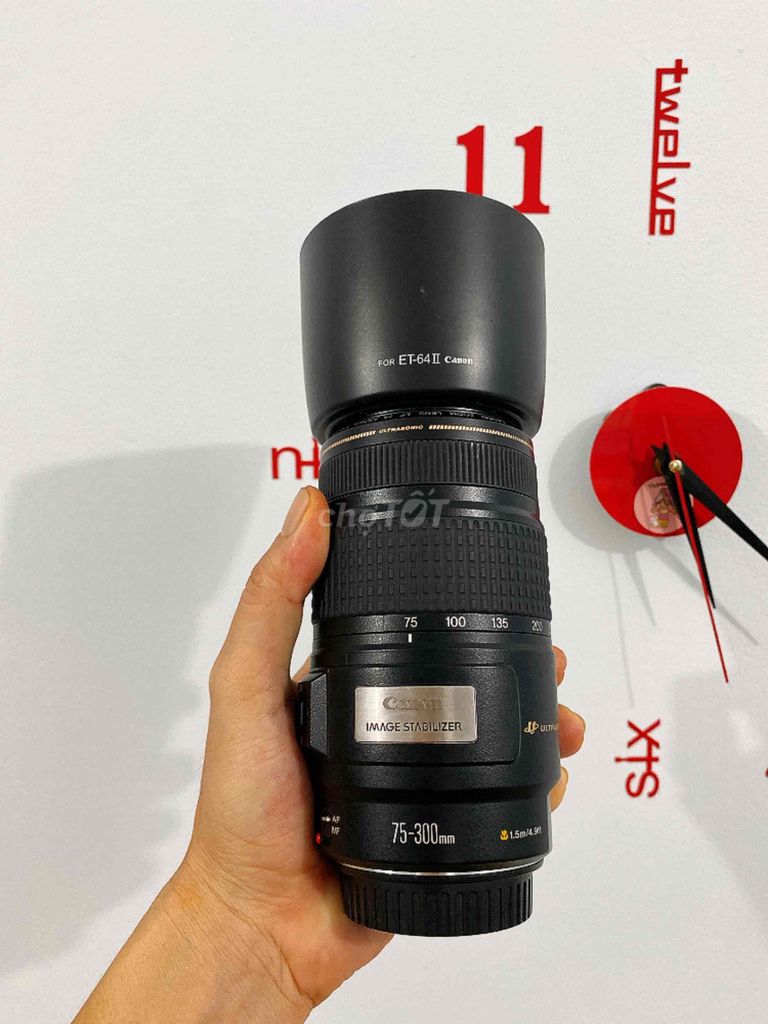 Ống kính Canon 75-300is USM Chống rung Đẹp. Mua bán Máy ảnh, Máy quay tại Quận Gò Vấp Tp Hồ Chí Minh được đăng bởi Hữu Huy hình 1