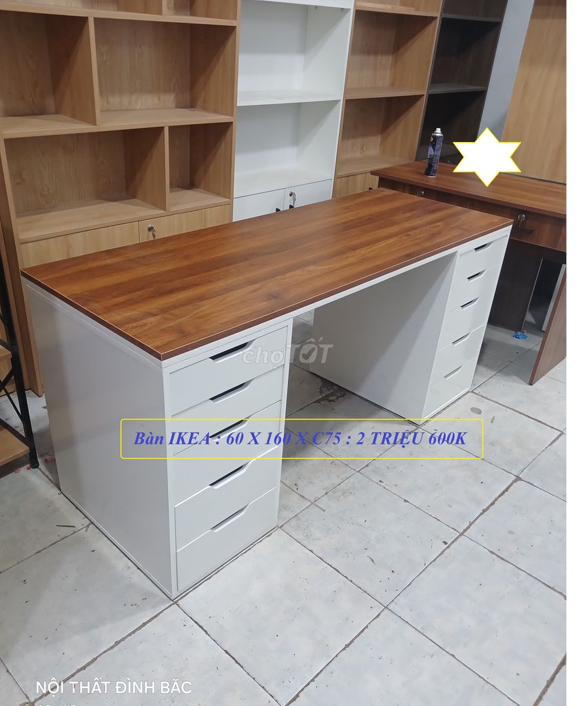 BÀN IKEA 60 X 160 : 2 TRIỆU 600K