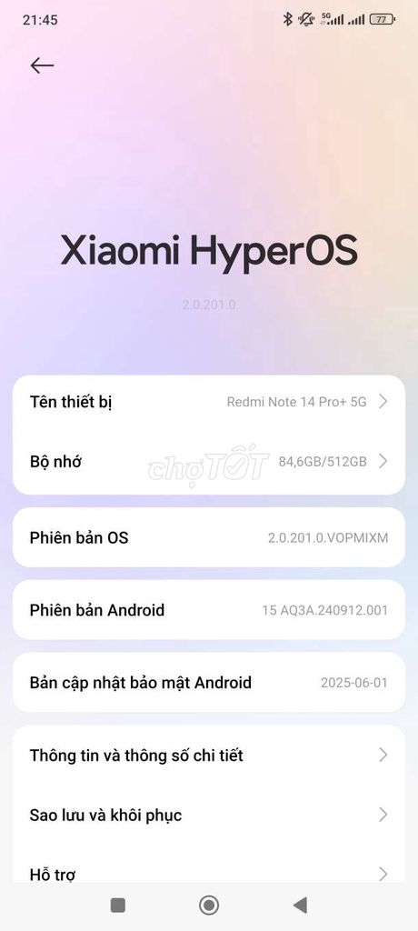 Xiaomi Redmi Note 14 Pro+ 5G 12GB/512GB Đen. Mua bán Điện thoại tại Huyện Đồng Phú Bình Phước được đăng bởi Phạm Minh Quí hình 1