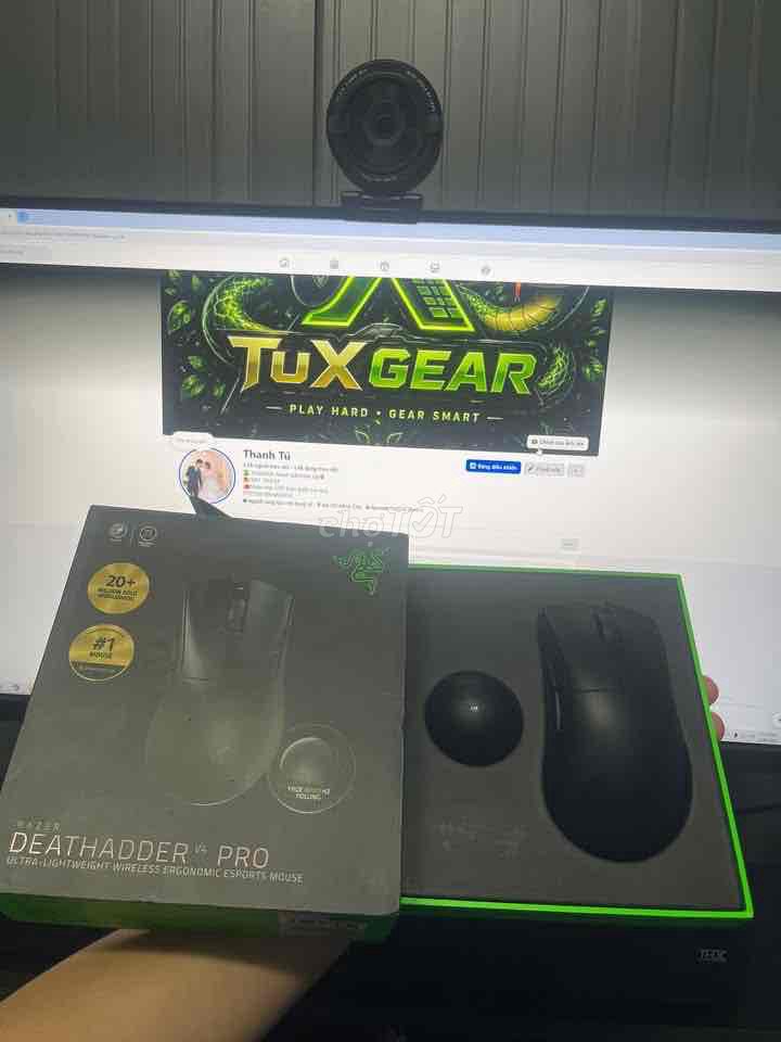 Chuột Razer Deathadder V4 Pro Đen. Mua bán Phụ kiện (Màn hình, Chuột...) tại Huyện Bình Chánh Tp Hồ Chí Minh được đăng bởi Thanh Tú hình 1