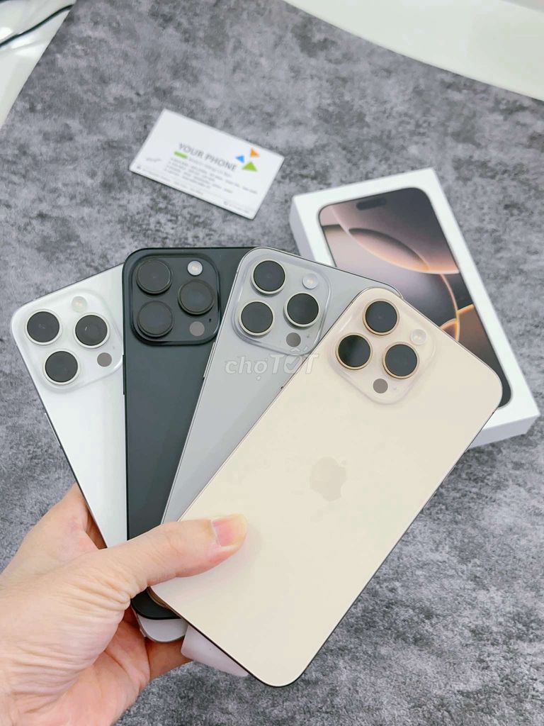 16 Pro Max 256G-512G đủ màu quốc tế có góp. Mua bán Điện thoại tại Quận Hải Châu Đà Nẵng được đăng bởi Your Phone hình 1