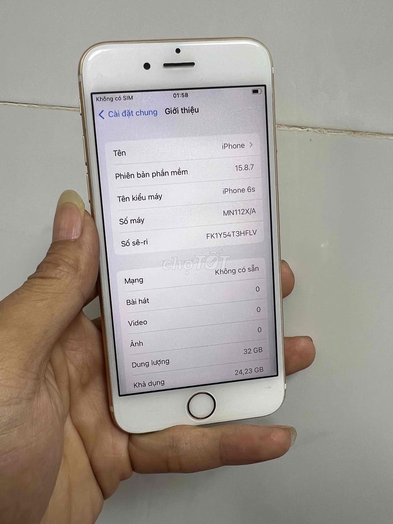 Apple iPhone 6s 32GB Vàng. Mua bán Điện thoại tại Thành phố Tân An Long An được đăng bởi mua xin alo no SMS hình 1