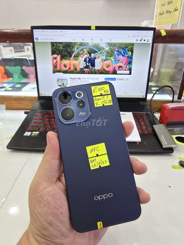 Oppo Reno15 F 5G - bhch_15/02/2027. Mua bán Điện thoại tại Thành phố Long Xuyên An Giang được đăng bởi Facebook Cầm Đồ Thúy Vân hình 1