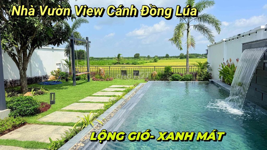 Nhà Vườn Nghỉ Dưỡng Cực Đẹp View Cánh Đồng Lúa