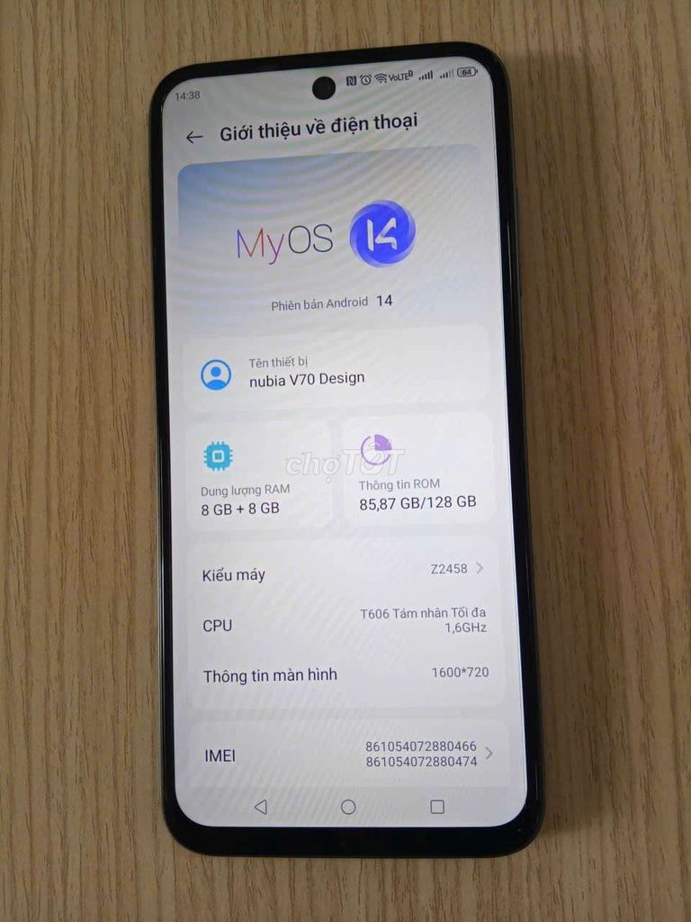 nubia V70 Design Xanh 8GB/128GB. Mua bán Điện thoại tại Thành phố Biên Hòa Đồng Nai được đăng bởi Nguyễn Đức Tài hình 1