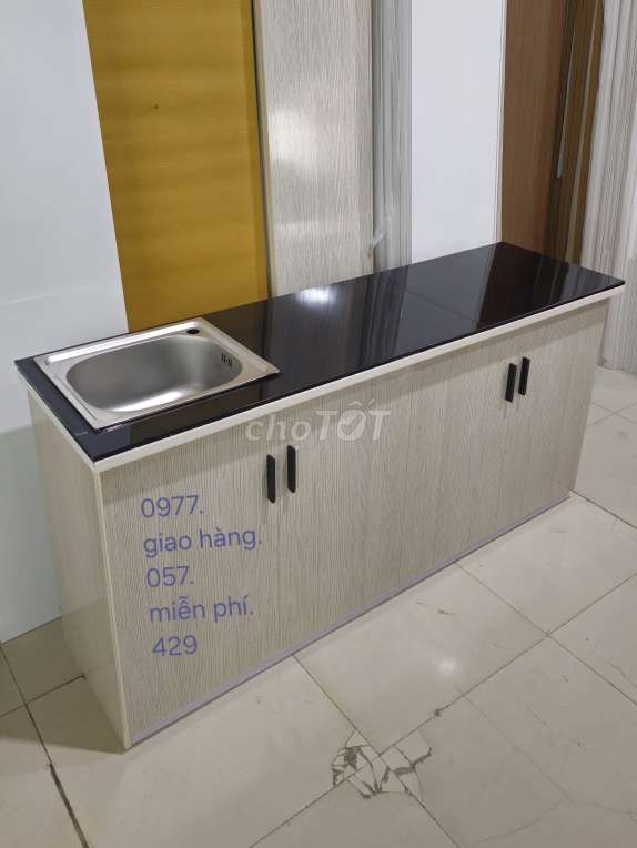 Tủ bếp nhựa 1m65cm.kj88