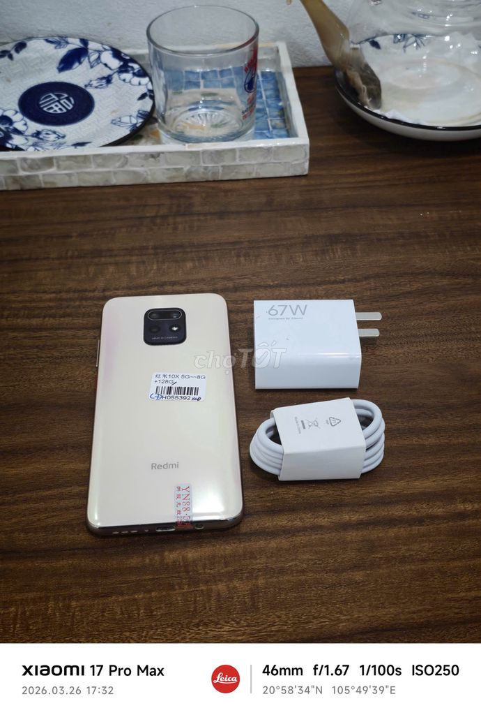 Redmi 10X 5G 8/128 Vàng sạc 67w có ship COD. Mua bán Điện thoại tại Quận Hoàng Mai Hà Nội được đăng bởi Trần Ngọc Hiếu hình 1