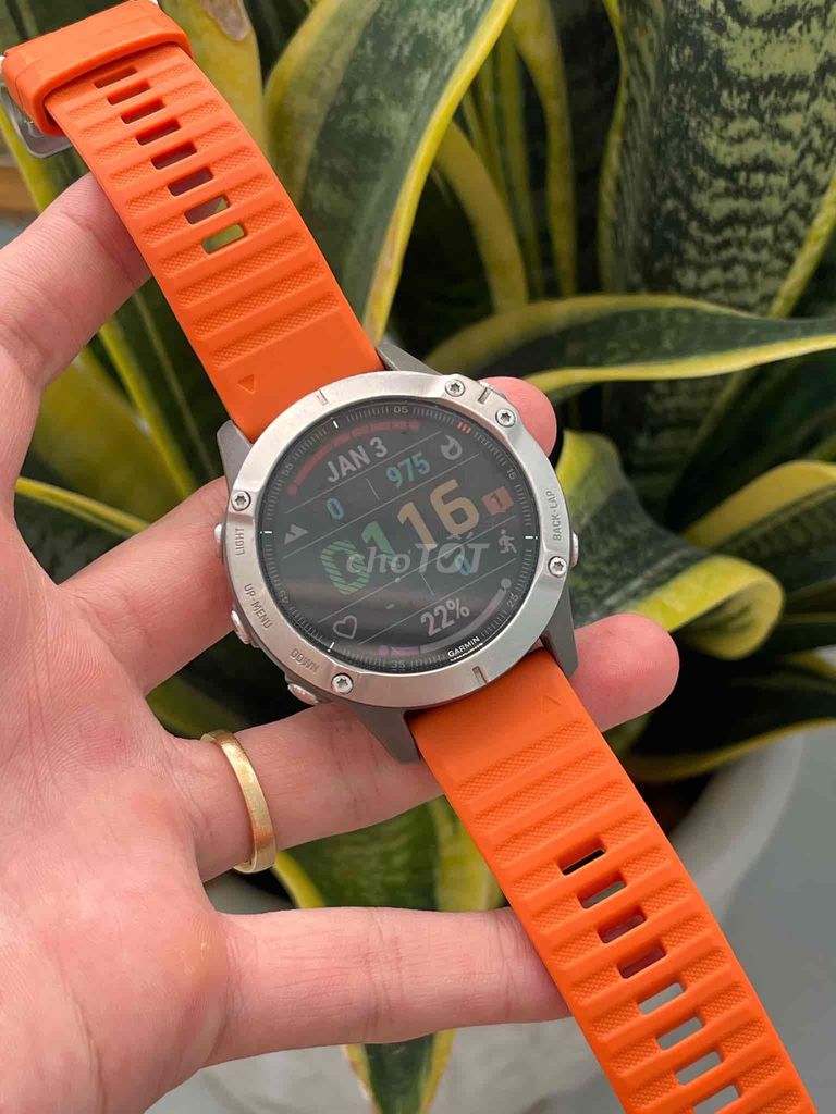 Đồng hồ Garmin Fenix 6 Sapphire Titanium