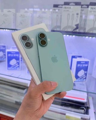 iphone 16plus 512gb teal qtế mỹ pin96 zin áp suất