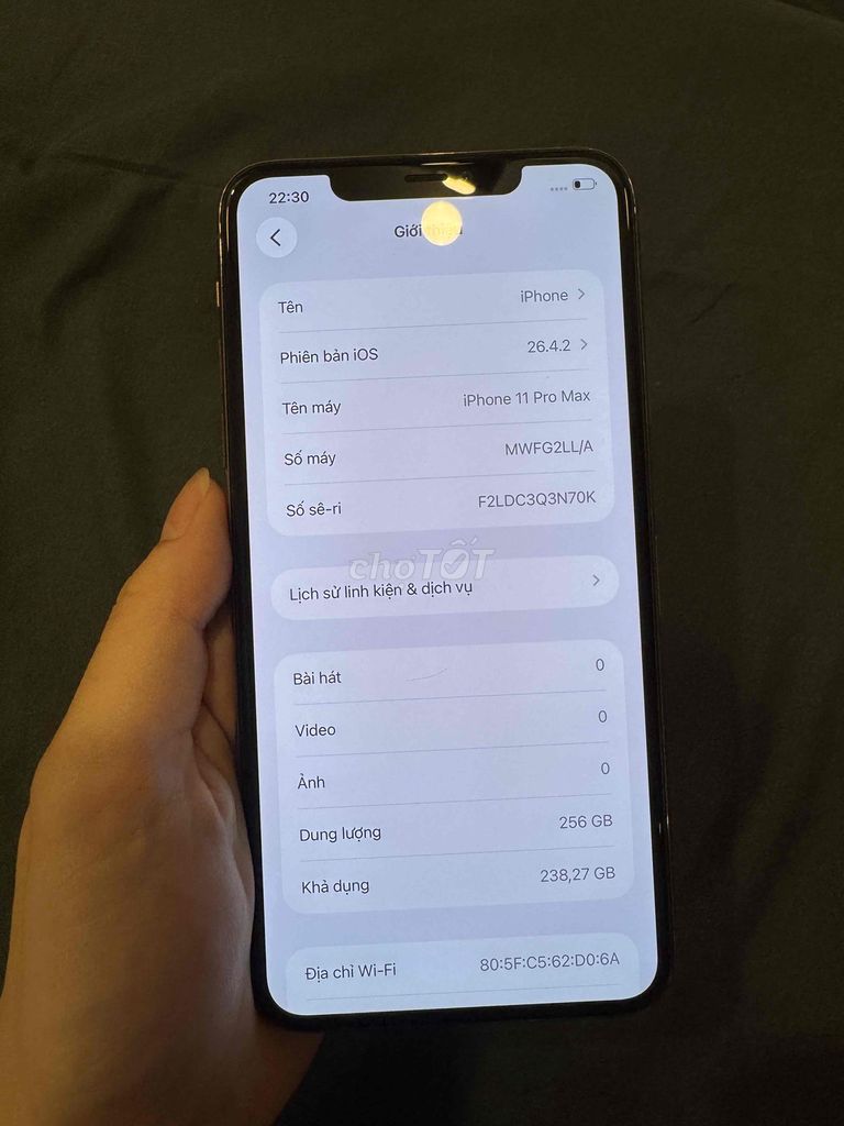 iPhone 11 Pro Max 256GB Vàng LL/A. Mua bán Điện thoại tại Quận 12 Tp Hồ Chí Minh được đăng bởi Vi Vi hình 1