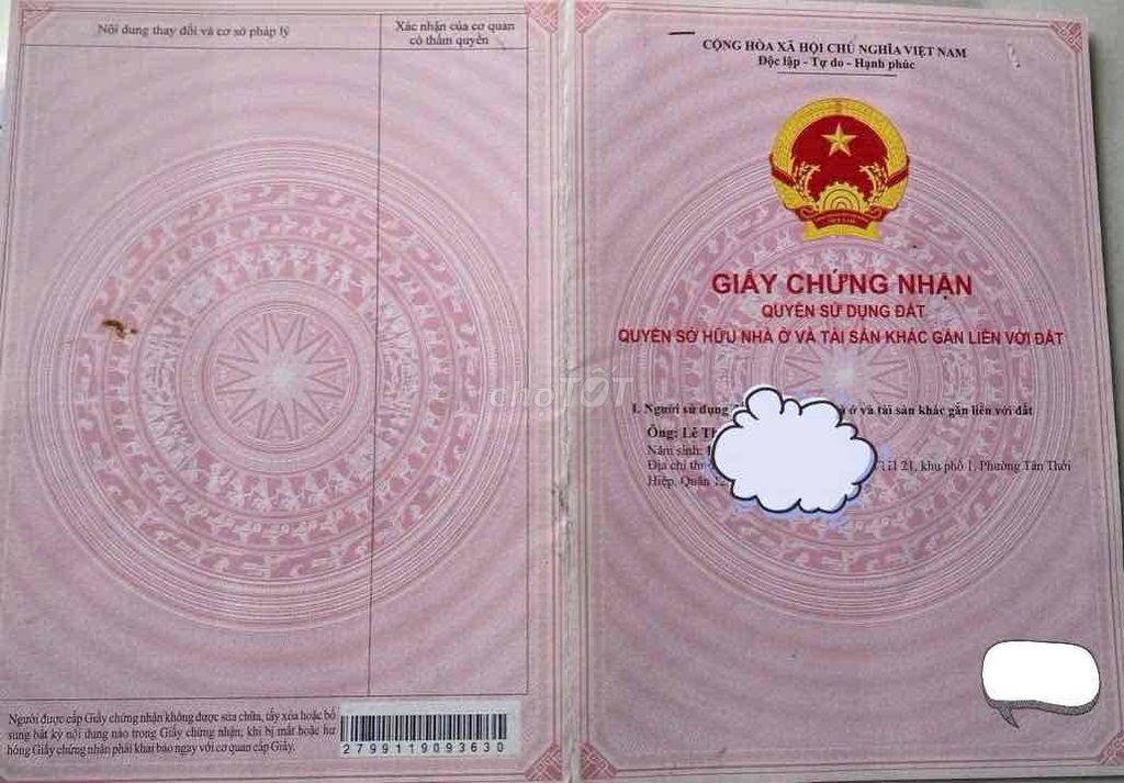 Chính chủ cần bán .